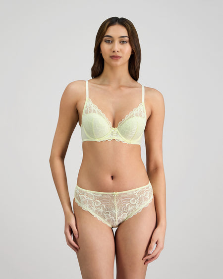 Embrace Bikini in TRANSPARENT YELLOW. Feature shot
