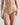 Model wears Body Cotton High Cut Brief in NATURAL. On body front view