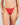 Model wears Wrapped In Bows Tanga in SALSA. On body front view