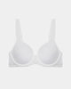 Body Basics Contour Bra in WHITE. Flat lay front view