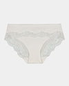 Simply Me Bikini in WHITE. Flat lay front view