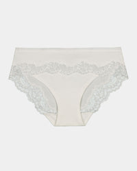 Simply Me Bikini in WHITE. Flat lay front view
