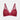 Rachel Underwire Bra in BEET RED. Flat lay front view