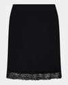 Understatement Slip in BLACK. Flat lay front view