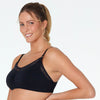 Model wears Bendon Nurture Maternity Bra in BLACK. On body side view