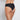 Model wears No Show Bikini in BLACK. On body back view