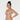 Model wears Damask Contour Bra in COCO CREME. On body side view