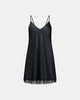 Nara Chemise in BLACK. Flat lay front view