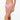 Model wears Simply Seamless Boyshort in SHOCKING PINK MARLE. On body front view