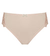 Coral High Cut Brief in LATTE. Flat lay front view