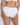 Model wears Simply Me Bikini in WHITE. On body back view