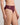 Model wears Coral High Cut Brief in FIG. On body side view