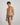 Cotton Stretch Mens Brief in ASH PINSTRIPE. Flat lay back view