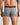 Model wears Everyday Essential Mens Trunk in GREY MARL. On body back view