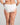 Model wears Comfit Collection Midi in WHITE. On body back view