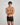 Cotton Stretch Mens Trunk in BLACK. Feature shot