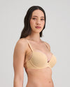 Model wears My Fit Smooth Push Up Bra in FRAPPE. On body side view