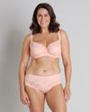 Alice Underwire Bra in PEACH BUD. Feature shot