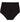 Freedom Full Brief in BLACK. Flat lay front view