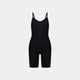 Medium Control Jumpsuit in BLACK. Flat lay front view
