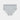 Cotton Logo Full Brief in GREY MARL. Flat lay front view