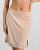 Model wears Understatement Slip in LATTE. On body front view