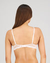 Model wears My Fit Lace Push Up Bra in FROSTED PINK. On body back view