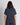 Model wears Sleep-Talk Short Sleeve Top in NIGHT SKY. On body back view