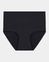 Bamboo Bodywear Full Brief in BLACK. Flat lay front view