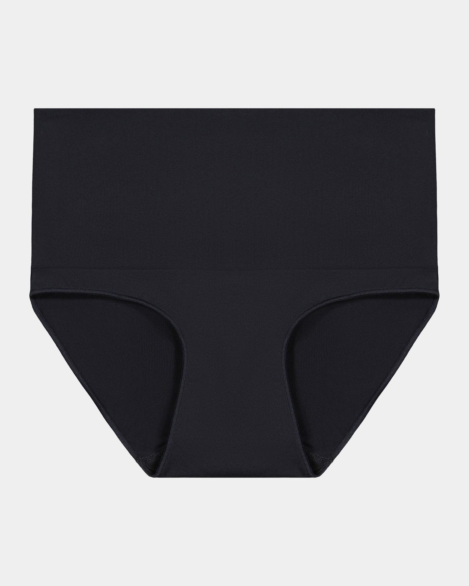 Bamboo Bodywear Full Brief in BLACK. Flat lay front view