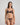 Niara Thong in BLACK/BEAUJOLAIS. Flat lay back view