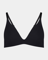Bendon Essentials Wire Free Bra in BLACK. Flat lay front view