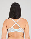 My Fit Lace Contour Bra in OMPHALODES. Flat lay back view