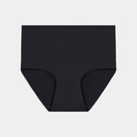 Medium Control Full Brief in BLACK. Flat lay front view