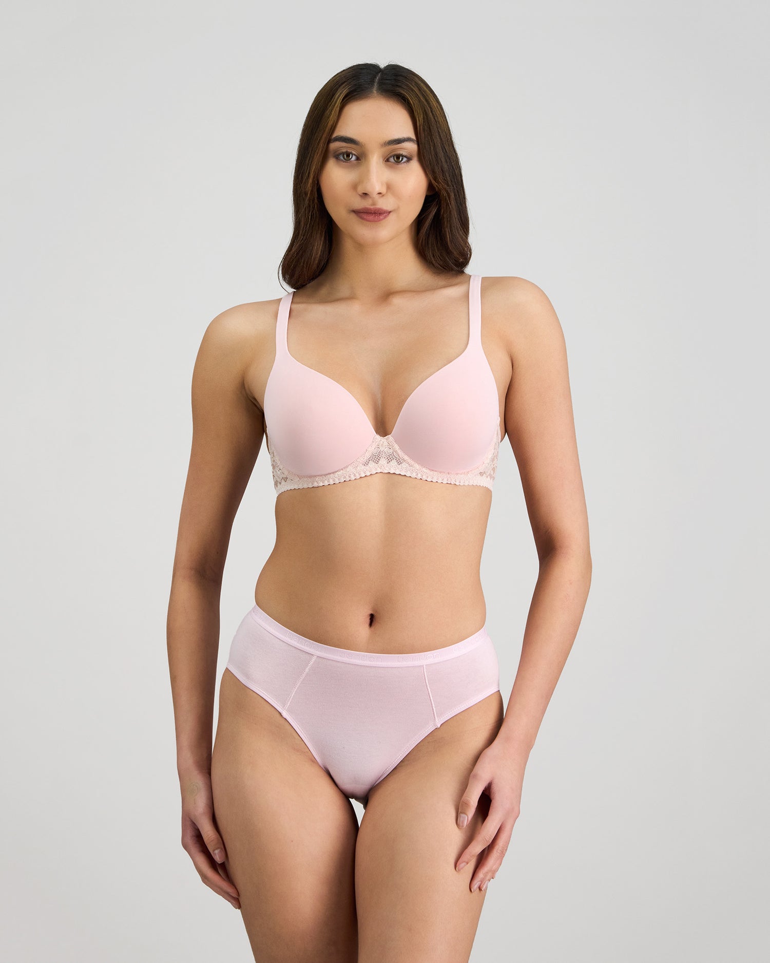 Bendon Dream-Fit Contour Bra in PALE LILAC. Flat lay back view