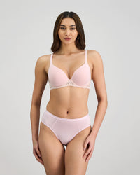 Bendon Dream-Fit Contour Bra in PALE LILAC. Flat lay back view