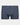 Cotton Stretch Mens Trunk in NAVY STRIPE. Flat lay front view