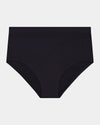 Seamless Soft Full Brief in BLACK. Flat lay front view
