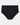 Seamless Soft Full Brief in BLACK. Flat lay front view