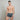 Model wears Cotton Print Series Mens Trunk in NATURE PRINT CHINA BLUE. On body front view