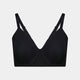 Comfit Collection Contour Bra in BLACK. Flat lay front view