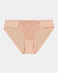 Light Touch Bikini in EVENING SAND. Flat lay front view