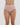 Model wears Stretch Cotton Full Brief in LATTE. On body front view