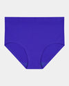 Seamless Soft Full Brief in DAZZLING BLUE. Flat lay front view