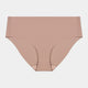 No Show Bikini in MOCHA. Flat lay front view
