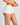Model wears Simply Seamless Boyshort in WHITE. On body side view