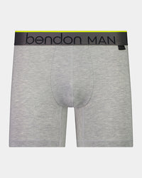 Everyday Active Mens Trunk in GREY MARL. Flat lay front view