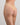 Model wears My Fit Lace Thong in FRAPPE. On body side view
