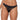 Model wears Sienna Siesta Thong in BLACK. On body front view