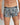 Model wears Retros Print Mens Trunk in TWISTED CLASSICS. On body front view